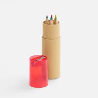 Набор карандашей Pencilvania Office с точилкой, красный от martvrn.ru