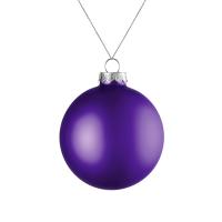 Елочный шар Finery Matt, 8 см, матовый фиолетовый от martvrn.ru
