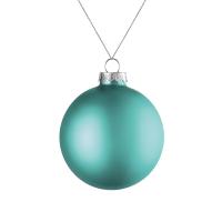 Елочный шар Finery Matt, 8 см, матовый бирюзовый от martvrn.ru