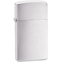 Зажигалка Zippo Slim Brushed, матовая серебристая от martvrn.ru