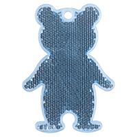 Пешеходный светоотражатель «Мишка», синий от martvrn.ru