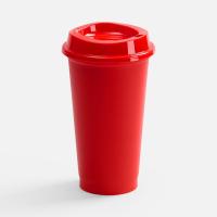 Стакан с крышкой Color Cap, ver.2, красный от martvrn.ru
