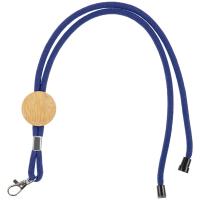 Шнурок для бейджа Tube Wood, синий от martvrn.ru