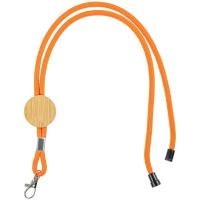 Шнурок для бейджа Tube Wood, оранжевый от martvrn.ru