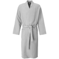 Халат вафельный Kimono, светло-серый от martvrn.ru