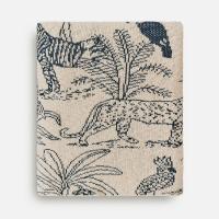 Плед Savanna, белый с синим от martvrn.ru