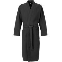 Халат вафельный Kimono, черный от martvrn.ru