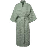 Халат вафельный женский Boho Kimono, зеленая мята от martvrn.ru