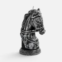 Свеча фигурная «Бюст лошади», серебристая от martvrn.ru