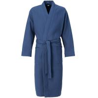 Халат вафельный Kimono, темно-синий от martvrn.ru