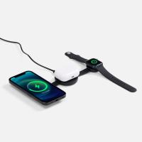 Складная станция беспроводной зарядки Fleximo, черная от martvrn.ru