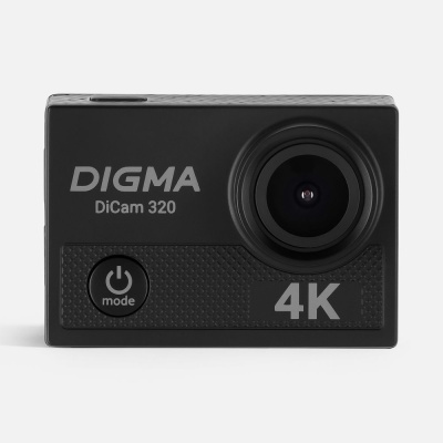 Экшн-камера Digma DiCam 320, черная от martvrn.ru