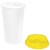 Стакан с крышкой Color Cap White, белый с желтым от РПК МАРТ Воронеж Стакан с крышкой Color Cap White, белый с желтым от martvrn.ru