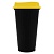 Стакан с крышкой Color Cap Black, черный с желтым от martvrn.ru