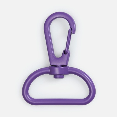 Застежка-карабин Snap Hook, L, фиолетовая от martvrn.ru