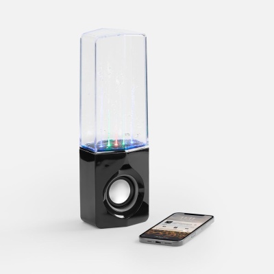 Bluetooth-колонка с поющим фонтаном Fuente, черная от martvrn.ru