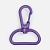 Застежка-карабин Snap Hook, L, фиолетовая от martvrn.ru