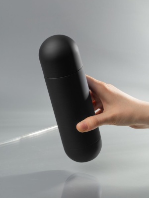 Термос Tubula Soft Touch, черный от martvrn.ru