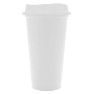 Стакан с крышкой Color Cap White, белый от martvrn.ru