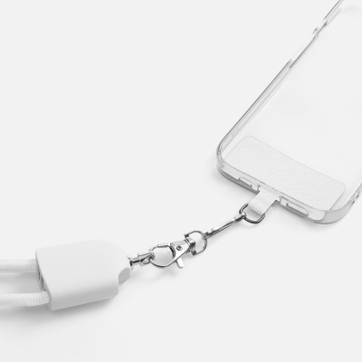 Кабель-ланьярд energyFlex Pro, белый от martvrn.ru