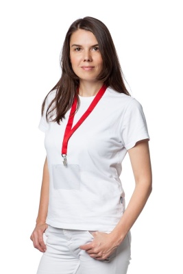 Лента для бейджа Neckband, синяя от martvrn.ru
