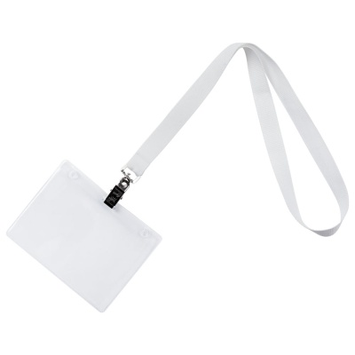 Лента для бейджа Neckband, белая от martvrn.ru