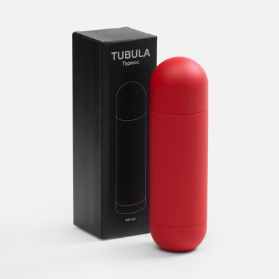 Термос Tubula Soft Touch, красный от martvrn.ru