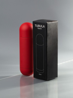 Термос Tubula Soft Touch, красный от martvrn.ru