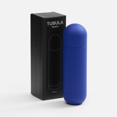 Термос Tubula Soft Touch, синий от martvrn.ru