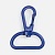 Застежка-карабин Snap Hook, L, синяя от martvrn.ru