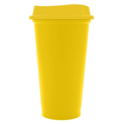 Стакан с крышкой Color Cap, желтый от martvrn.ru