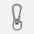 Застежка-карабин Snap Hook, S, серая от martvrn.ru